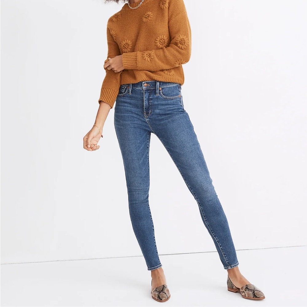 Madewell 10" High-Rise Skinny Jeans in Wendover Wash: TENCEL™ Denim Edition